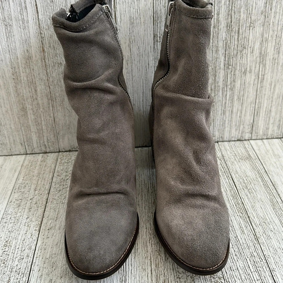 Jeffrey Campbell RuchedBoots, suede Slouchy Ankle Boots - Picture 4 of 9